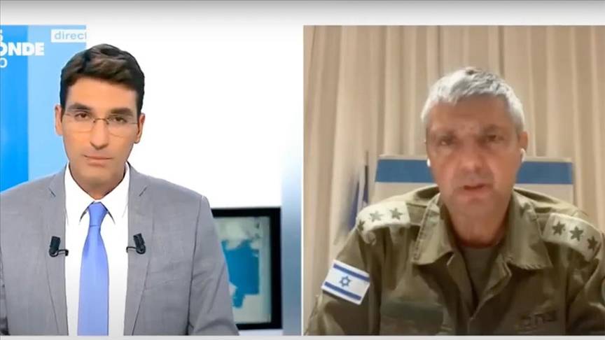 Fransalı televizyon sunucusu İsrail ordu sözcüsünü yayından aldı