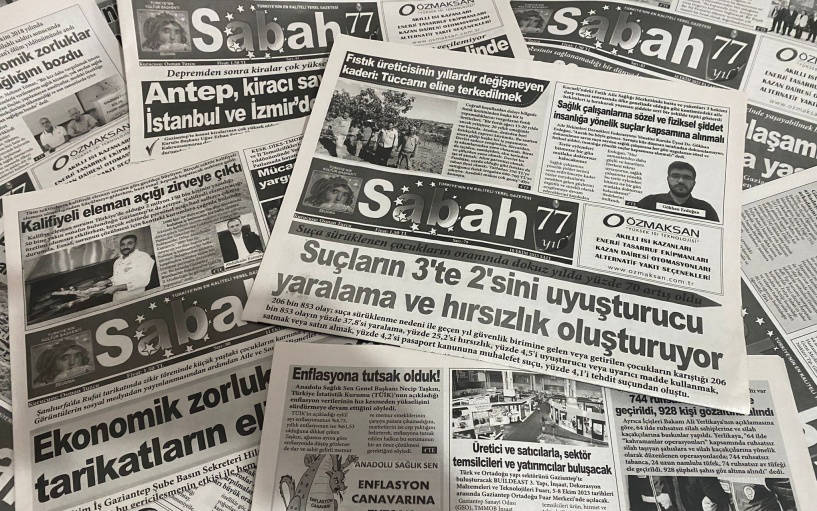Antep’in 78 yıllık gazetesi Sabah basılı yayınına son veriyor