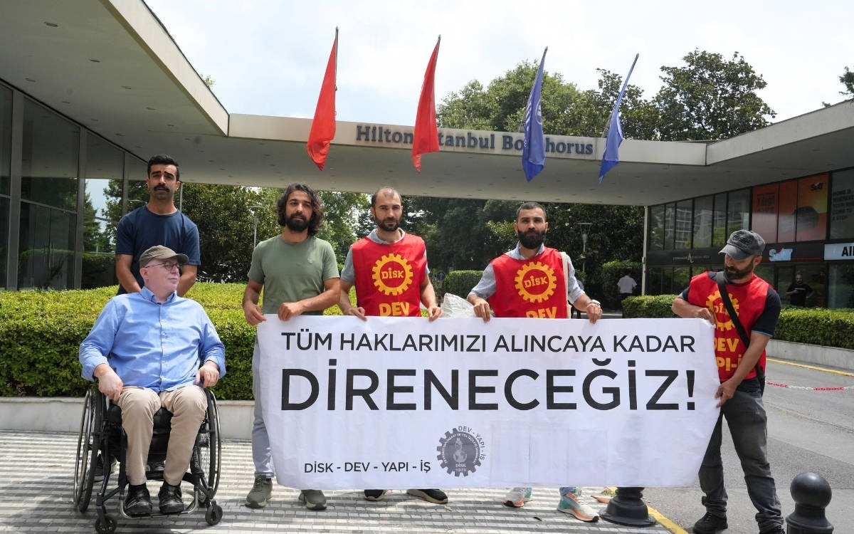 Hilton İstanbul Bosphorus otel tadilatında çalışan işçilerin direnişi kazanımla sonuçlandı