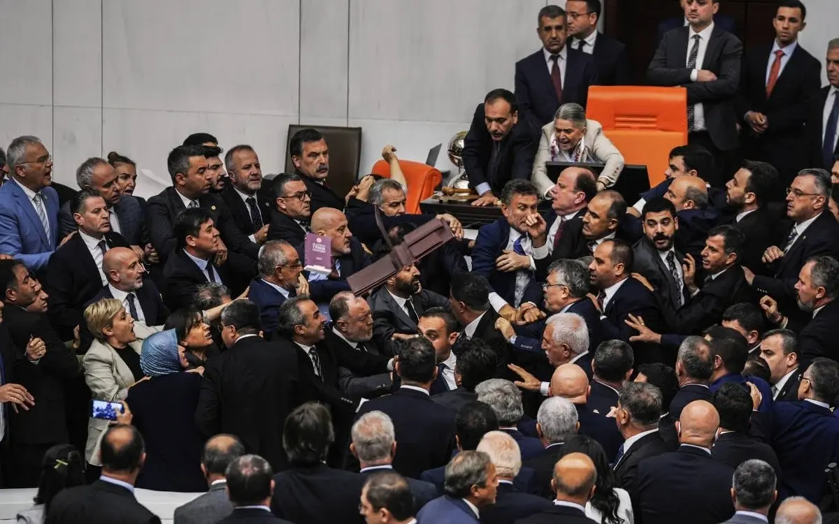 Turkey's ruling party lawmakers assault opposition MP in parliament