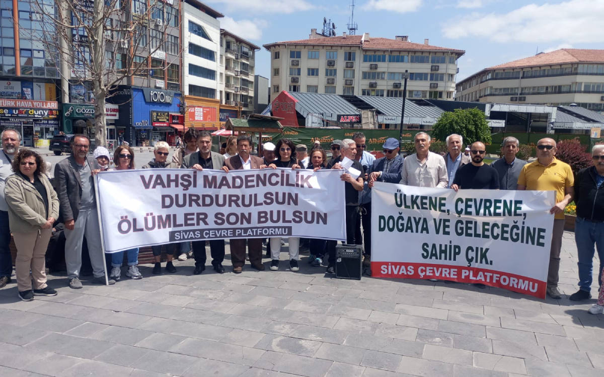 Sivas’ta maden karşıtı eylem: “Bir kişi daha eksilmeyeceğiz”