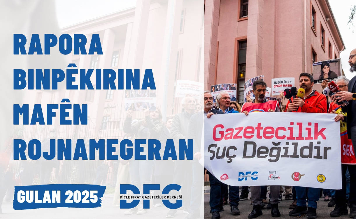 DFG: Di Gulanê de di 43 dozan de 78 rojnameger hatin darizandin