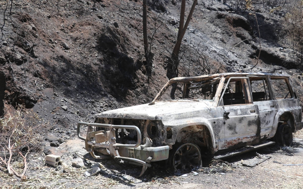 Lazkiye'deki orman yangını 10. gününde sürüyor