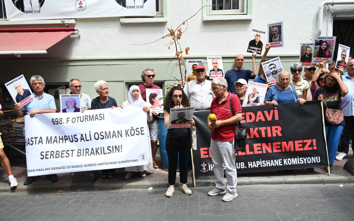 698. F Oturması: Ağır hasta mahpus Ali Osman Köse serbest bırakılsın