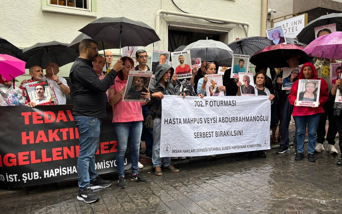 702. F Oturması: Hasta mahpus Veysi Abdurrahmanoğlu serbest bırakılsın