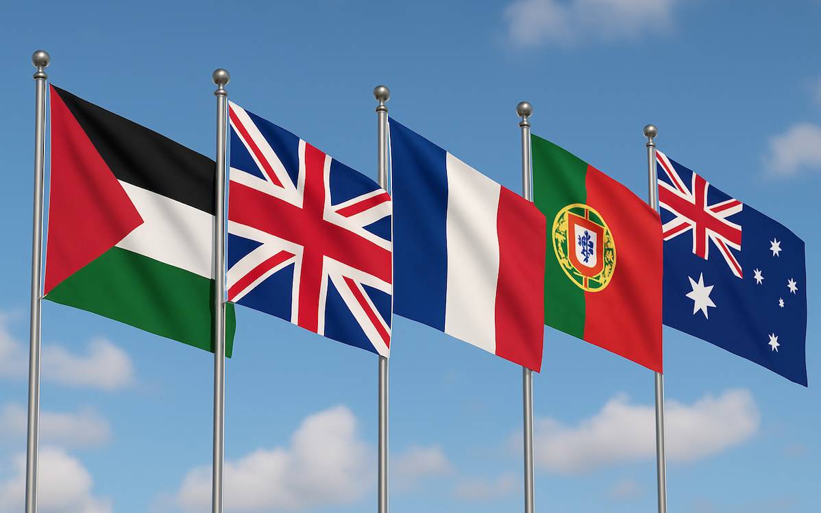 Kanada, Avustralya, Birleşik Krallık, Portekiz ve Fransa, Filistin Devleti'ni tanıdıklarını duyurdu