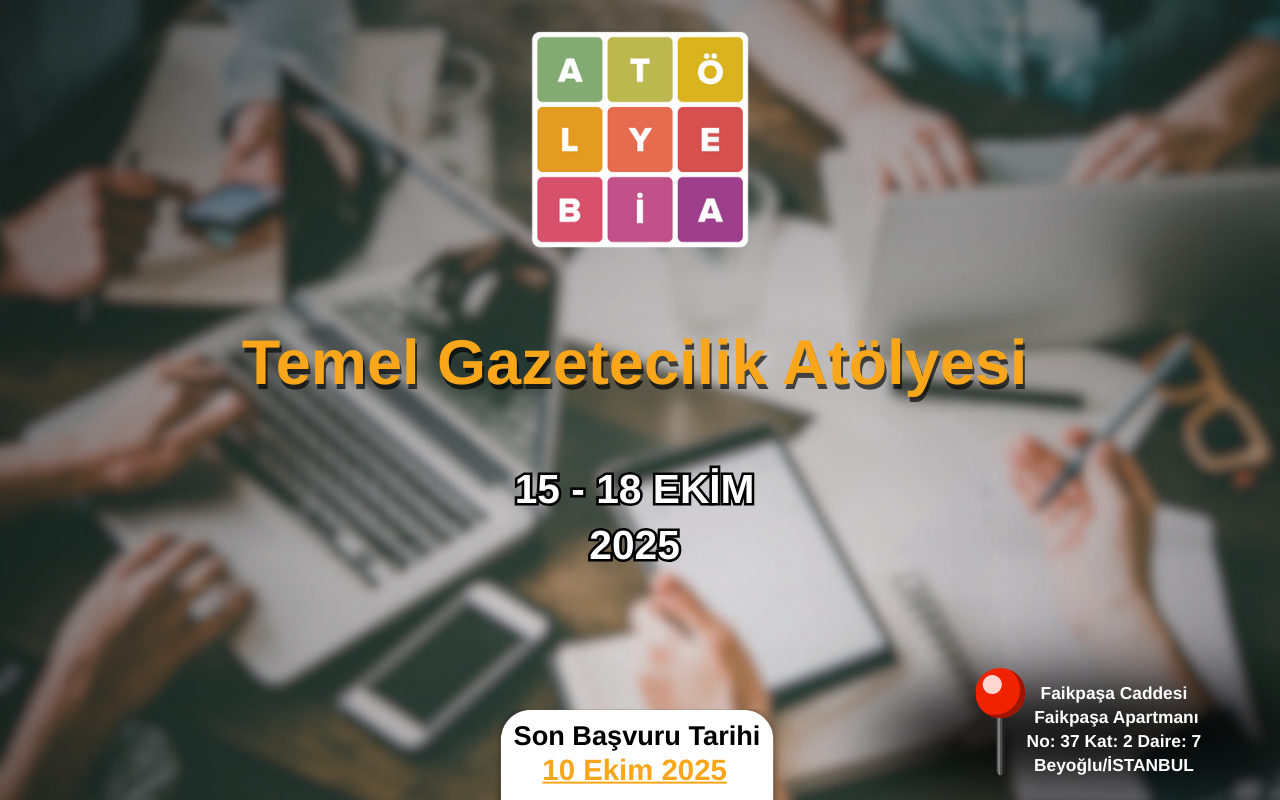 Atölye BİA’dan Temel Gazetecilik Atölyesi’ne çağrı