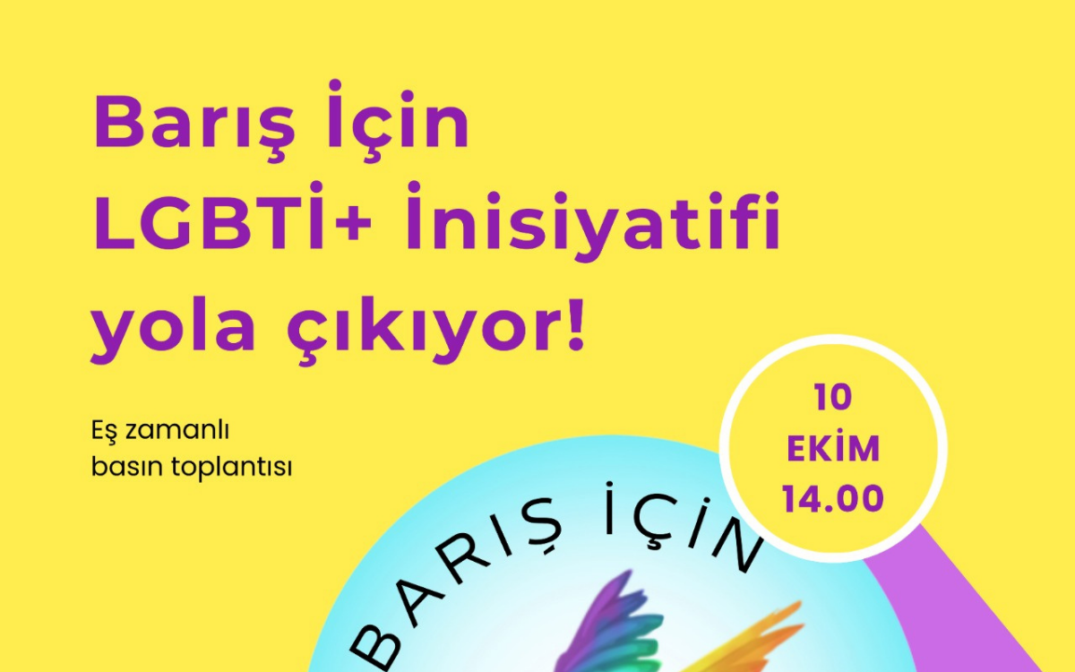 Barış İçin LGBTİ+ İnisiyatifi kuruluşunu ilan ediyor