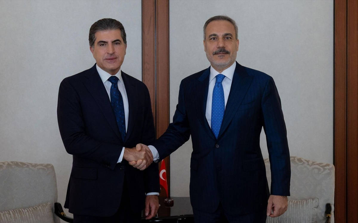 Dışişleri Bakanı Fidan ile IKBY Başkanı Barzani görüştü