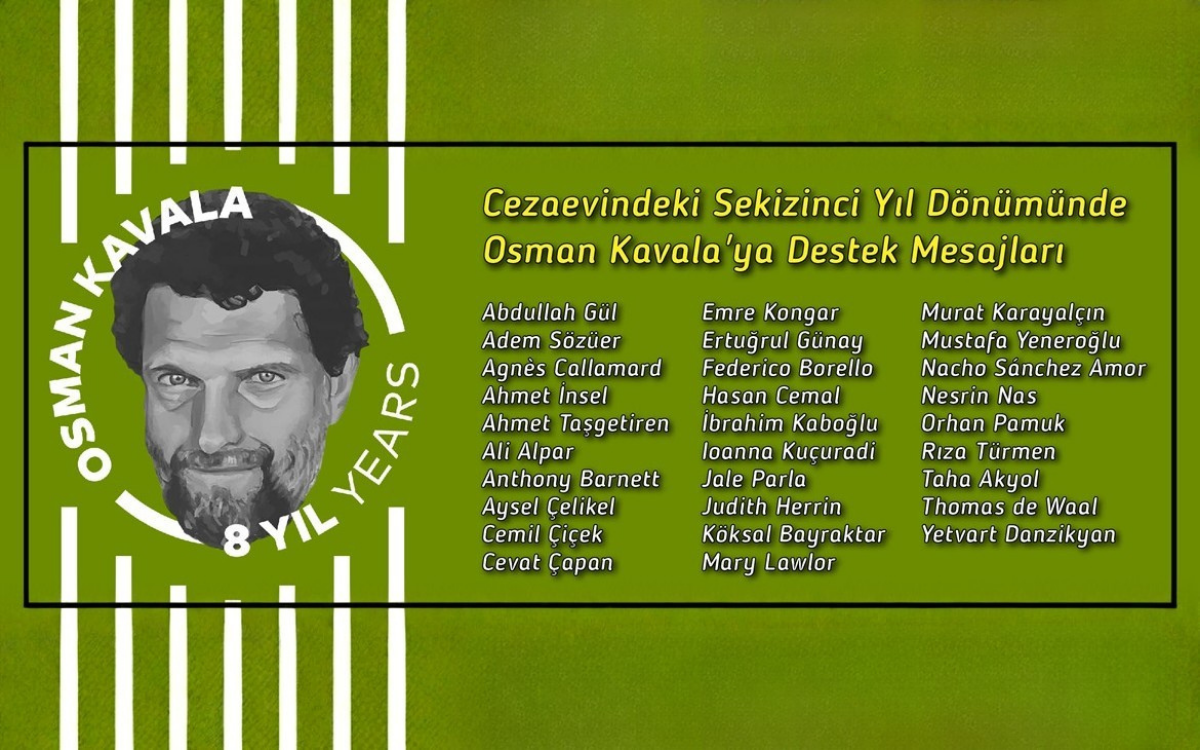 Cezaevindeki sekizinci yıldönümünde Osman Kavala’ya destek mesajları