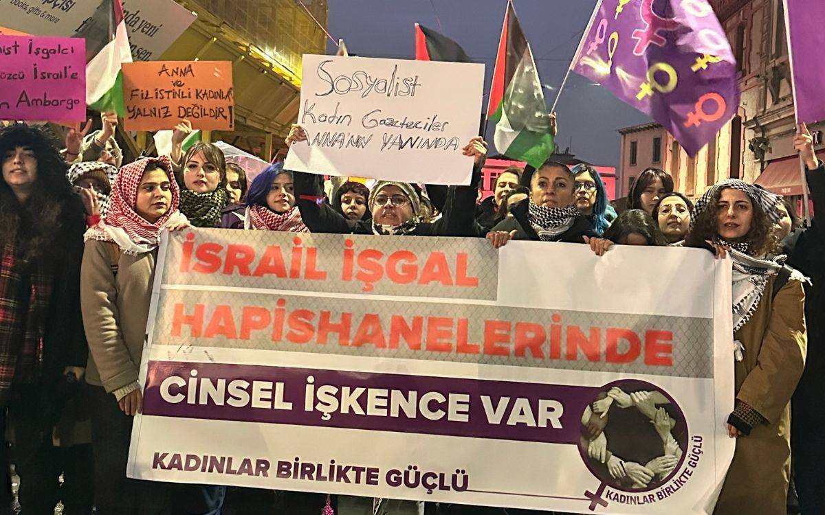 Kadınlardan İsrail’e tepki: Cinsel şiddet savaş politikasıdır