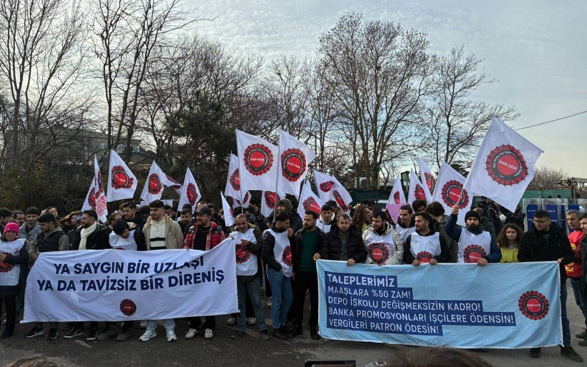 Özilhan’ın evinin önüne giden Migros depo işçileri gözaltına alındı