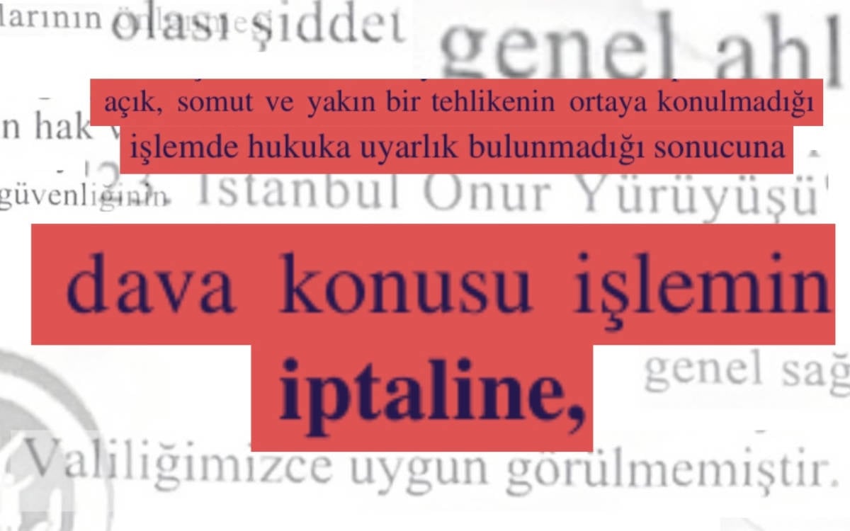 Mahkeme, İstanbul Onur Yürüyüşü’nün engellenmesini hukuka aykırı buldu