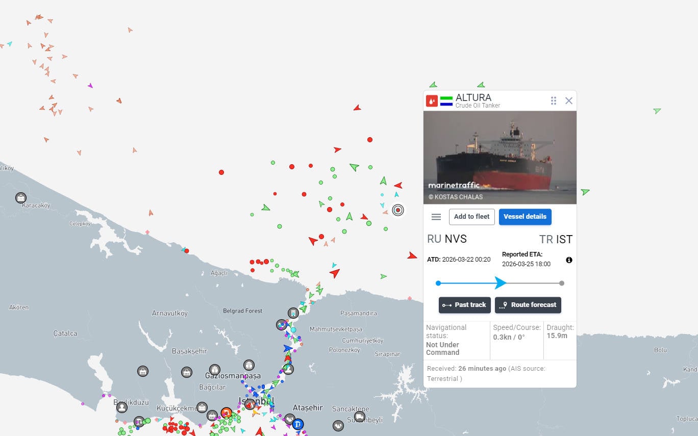 İstanbul’un Karadeniz açıklarında petrol tankerine drone saldırısı
