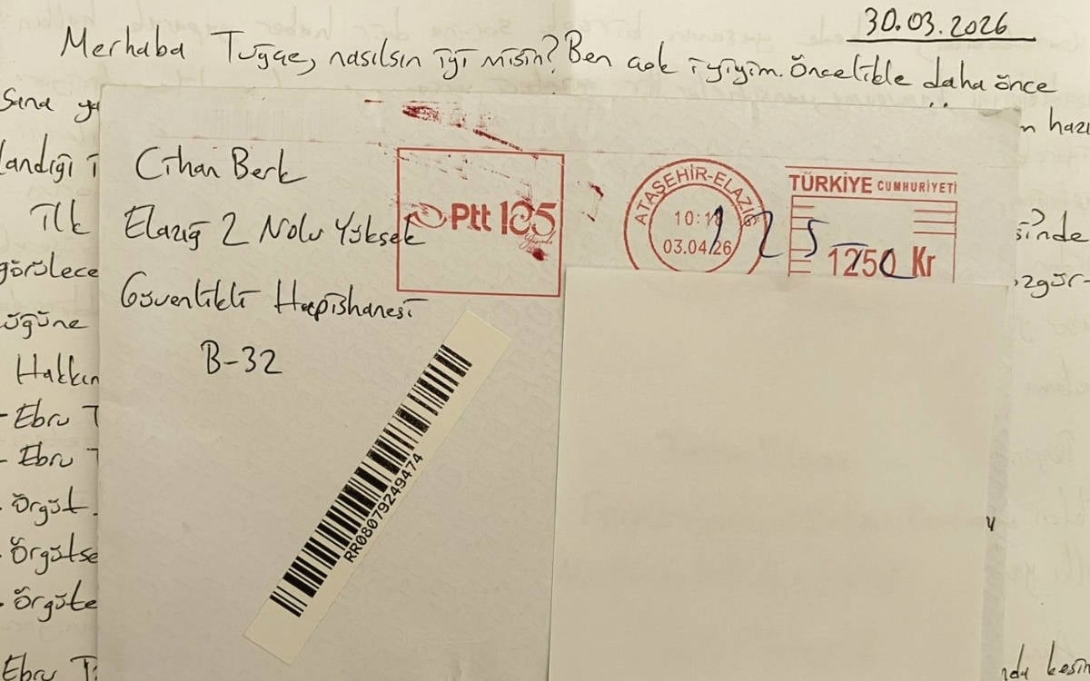 Tutuklu gazeteci Berk: İnsanın tanıdıklarıyla mektuplaşmasından doğal ne olabilir?