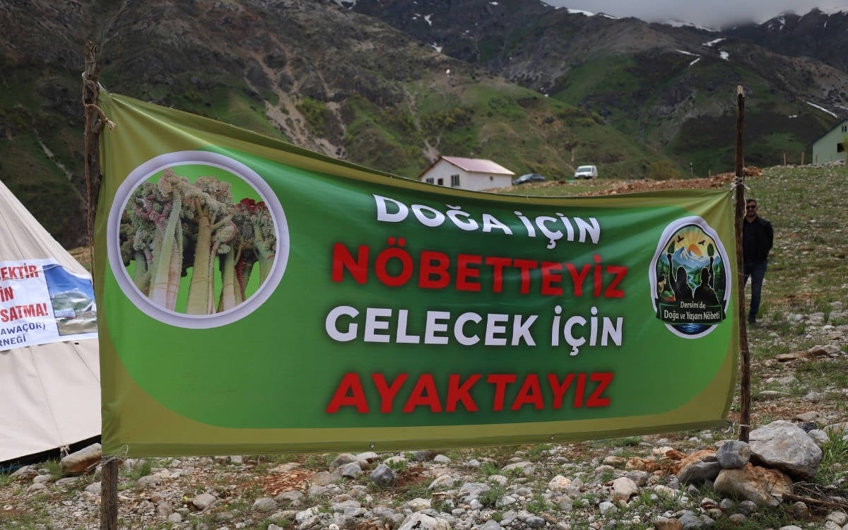 Dersim Ovacık’ta bir ay sürecek yaşam nöbeti