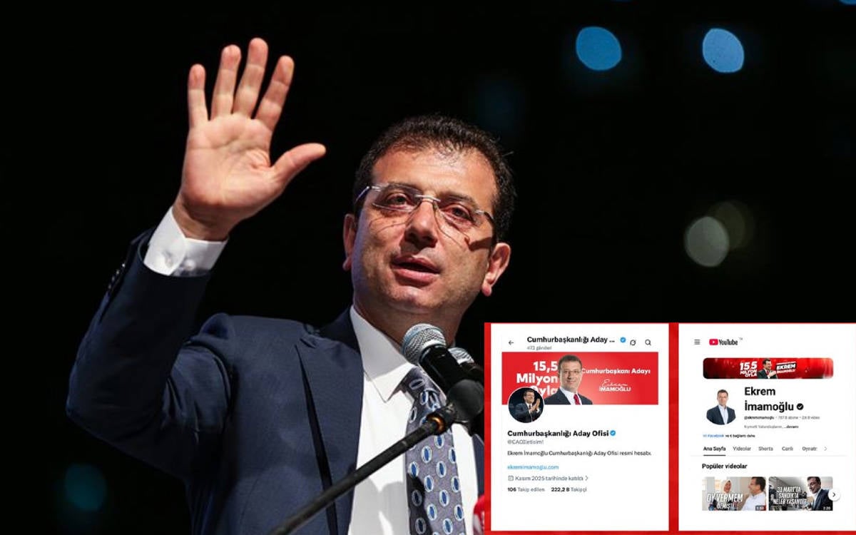 İmamoğlu’na yeni  YouTube ve X hesabına erişim engeli talebi