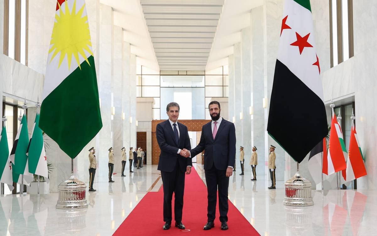 IKBY Başkanı Neçirvan Barzani Şam'da