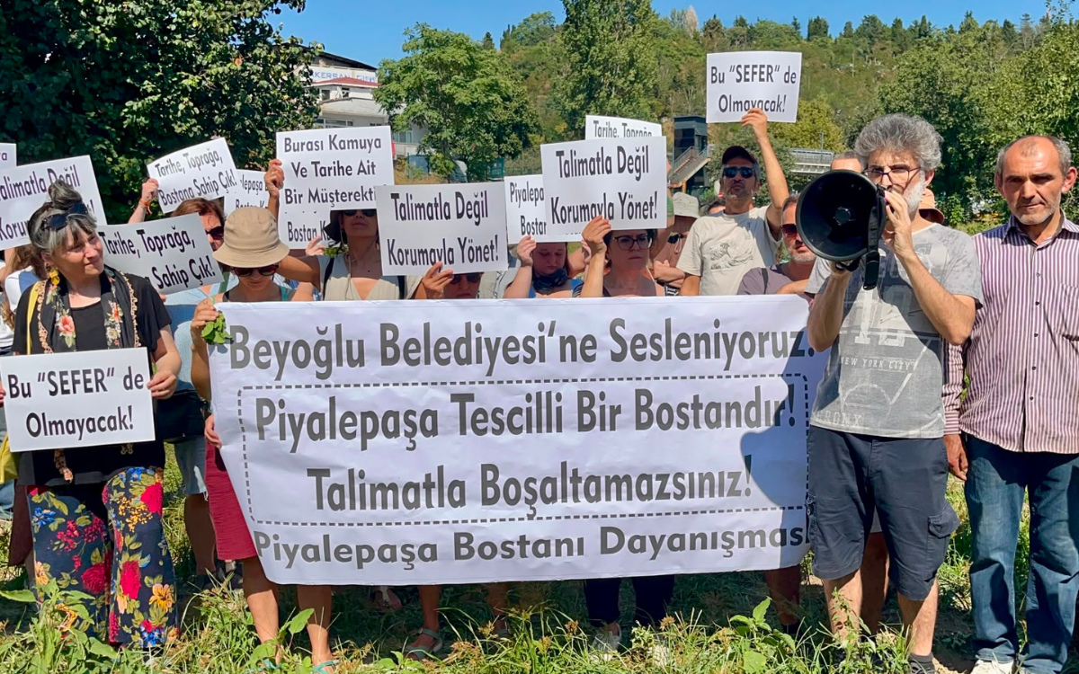 Piyalepaşa Bostanı Dayanışması: Tescilli bostanı talimatla boşaltamazsınız