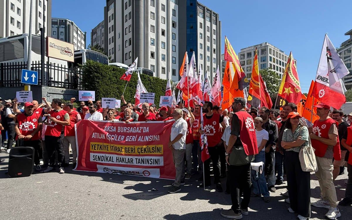 Bursagaz işçileri Aksa önünde