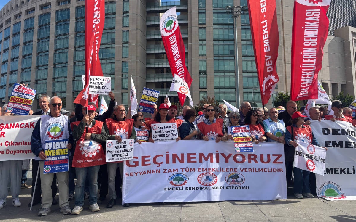 Emekliler zam talebiyle meydanlarda