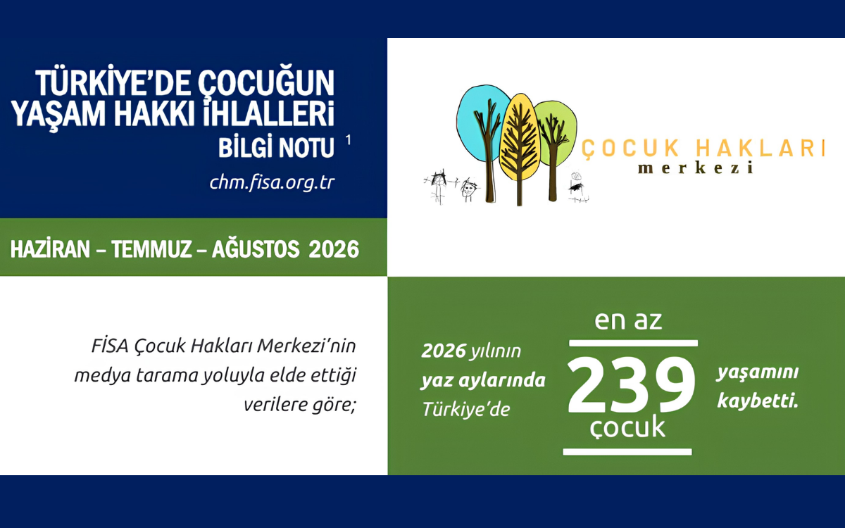 2026 yazında en az 239 çocuk önlenebilir nedenlerle yaşamını yitirdi