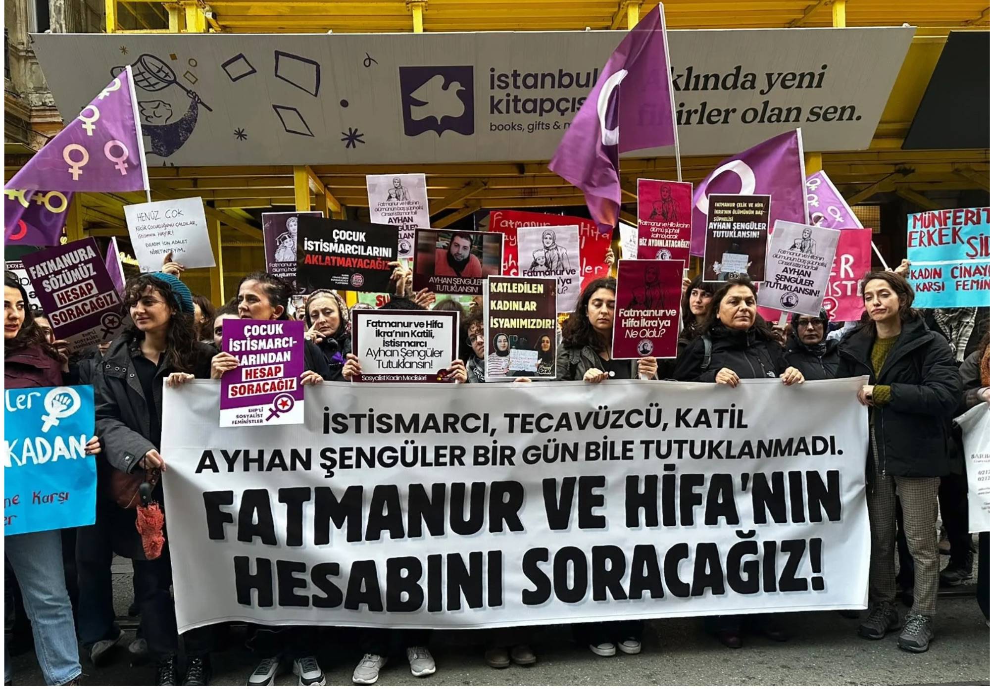 Feministler Şişhane’den seslendi: Fatma Nur ve Hifa İkra neden korunmadı?