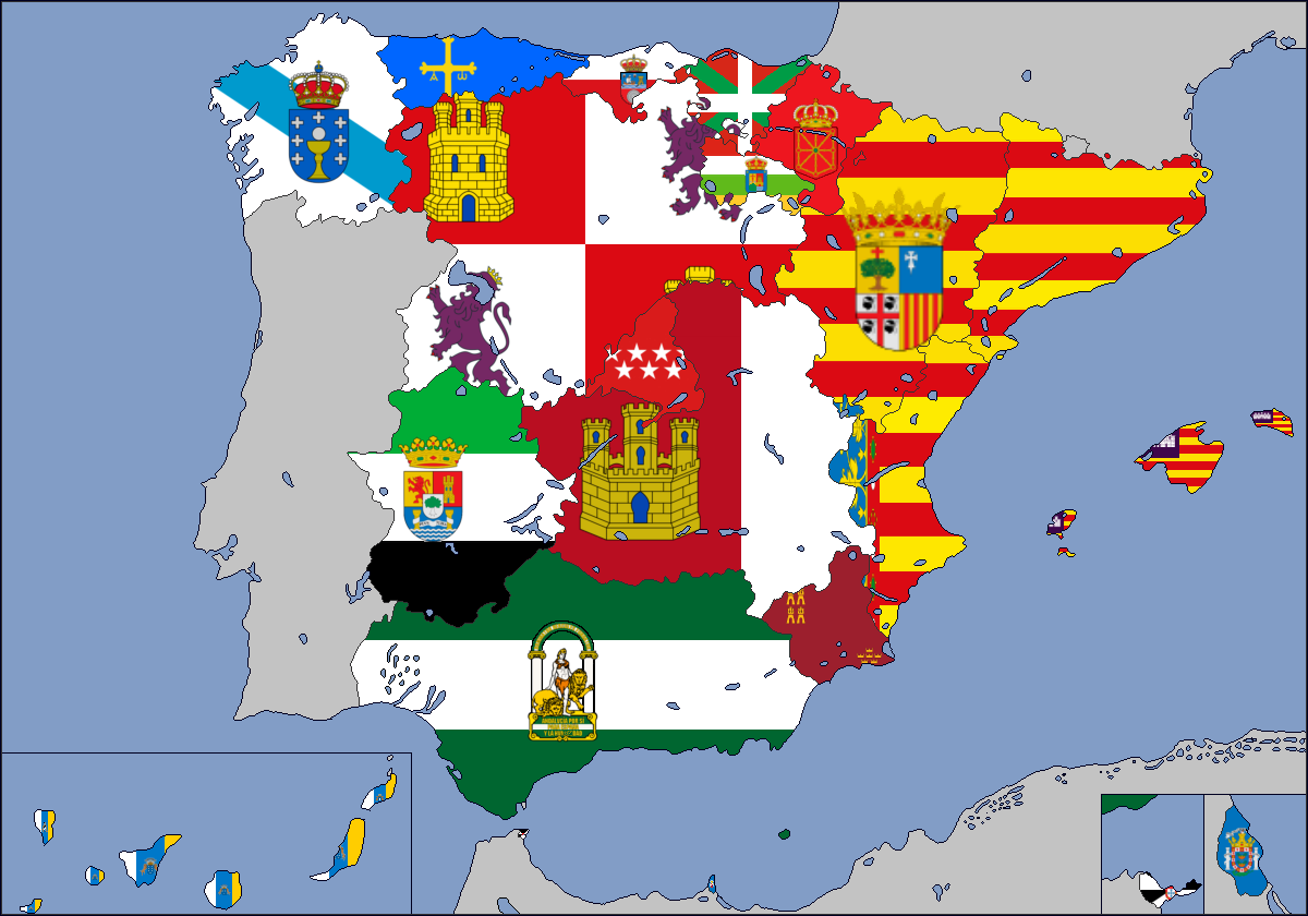 Spain, a unitary state with autonomous regions