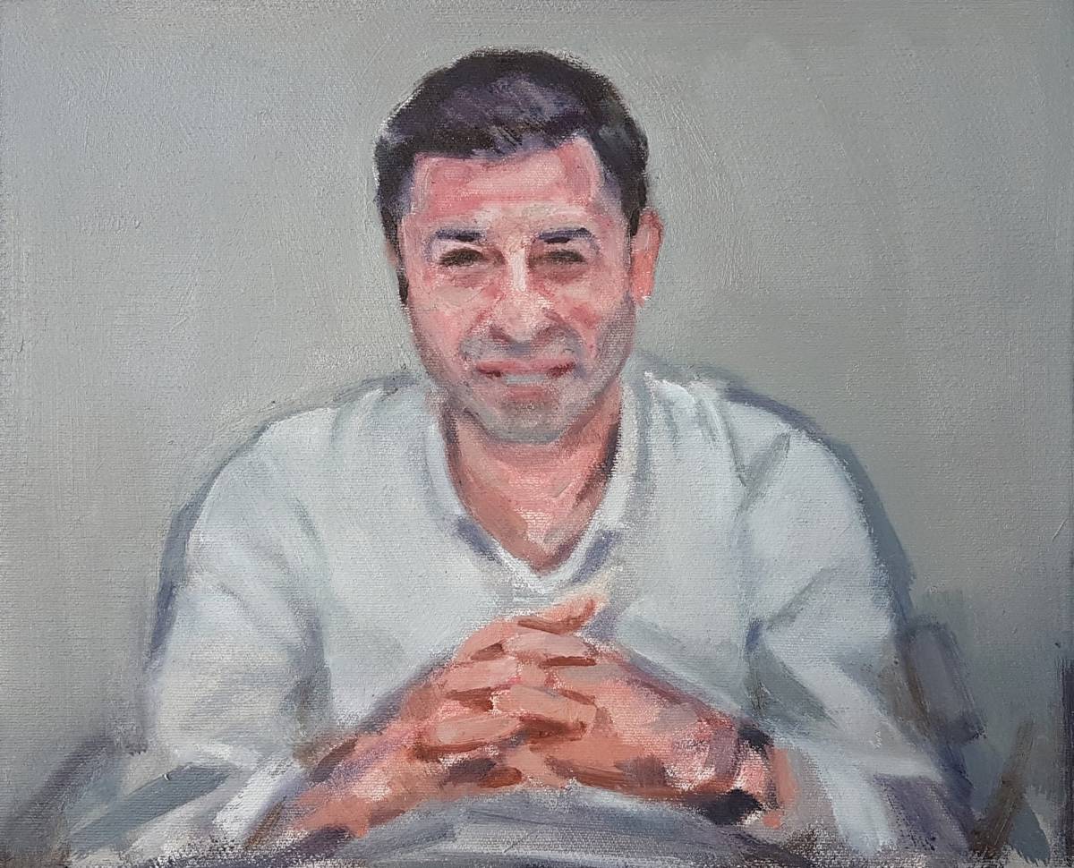 "selahattin", 30x24 cm, oil on canvas, 2019