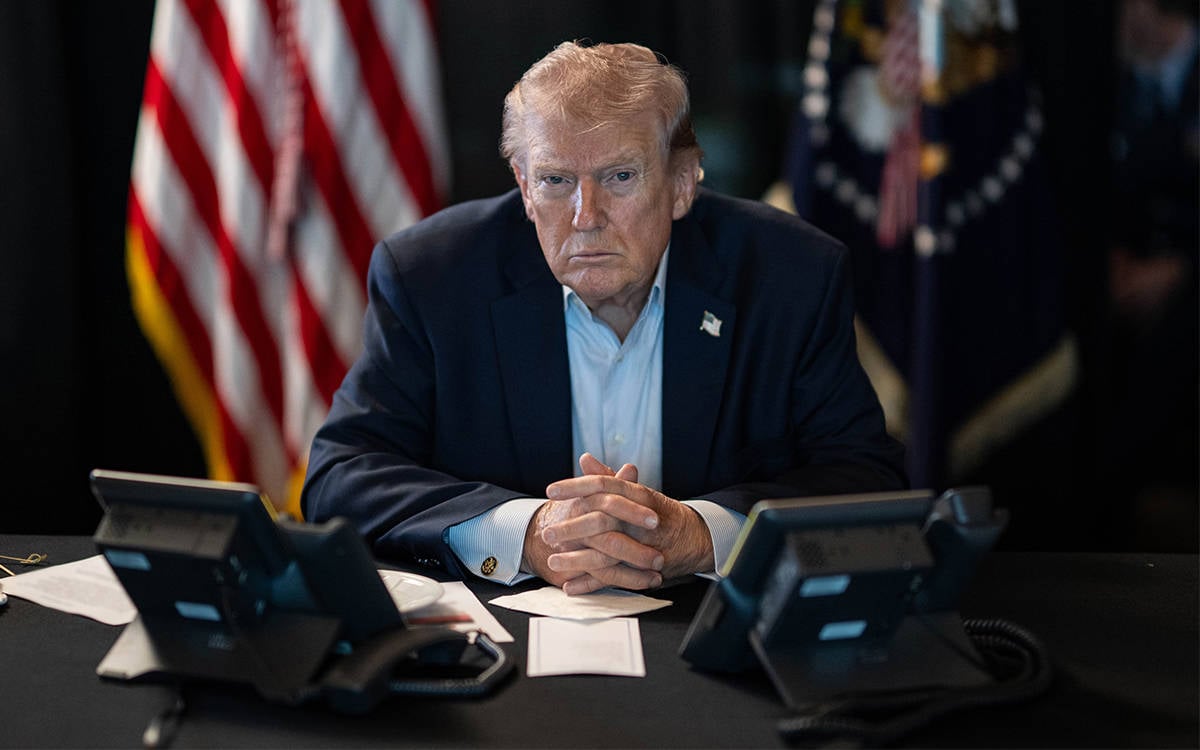 *ABD Başkanı Donald Trump, Washington’da İran’a karşı yürütülen saldırıları takip ediyor, 2 Mart 2026. (Fotoğraf: Beyaz Saray/X)