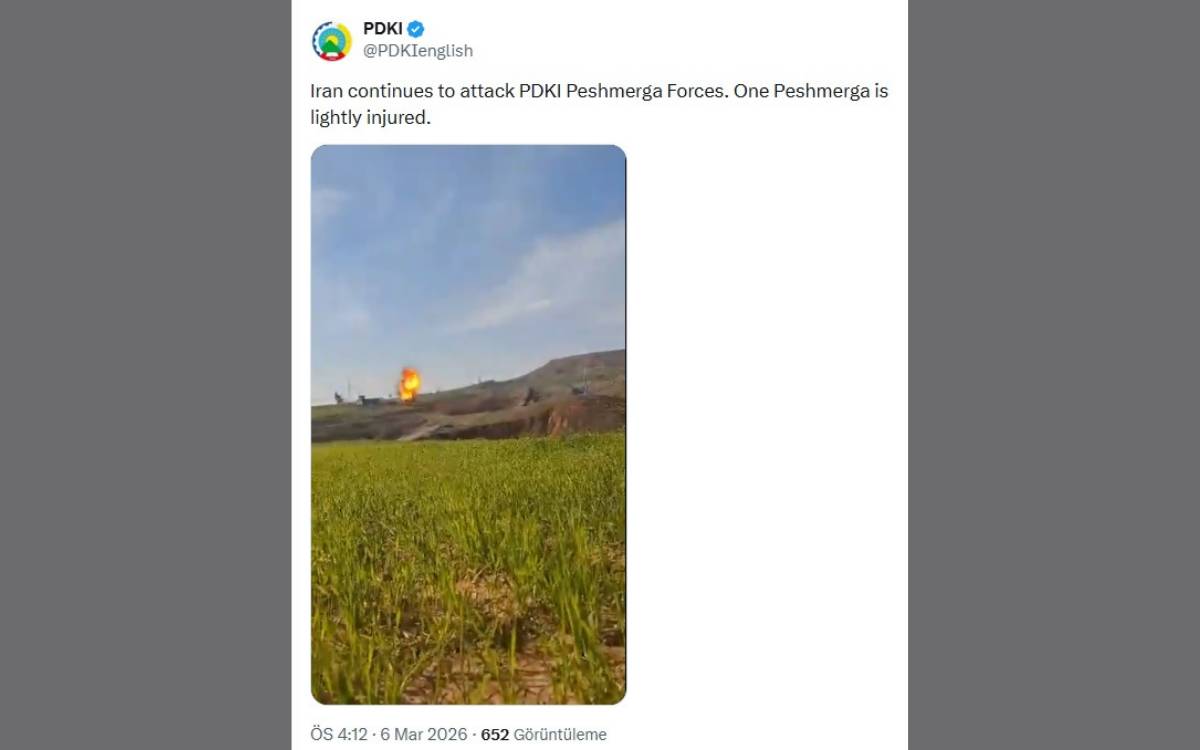 *İran Kürdistan Demokrat Partisi'nin X hesabından (@PDKIenglish) yaptığı paylaşım.