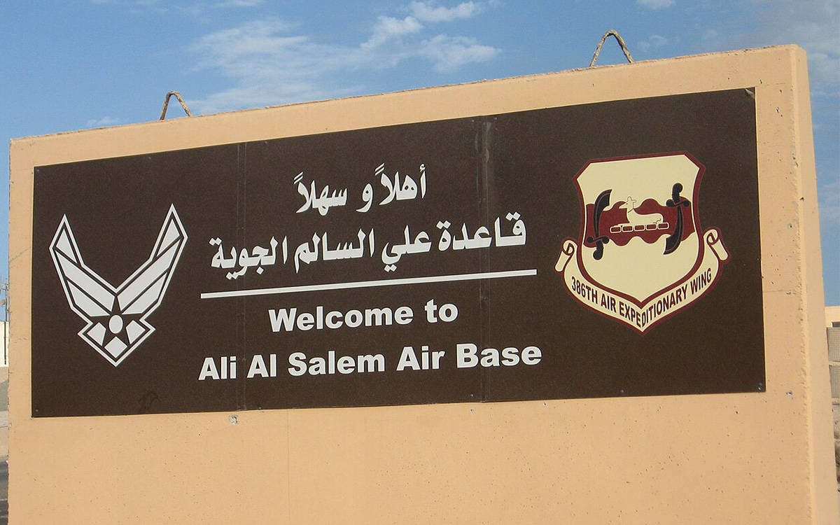 *ABD güçlerinin konuşlu olduğu Kuveyt'teki Ali es-Salem Hava Üssü. (Fotoğraf: KUNA)