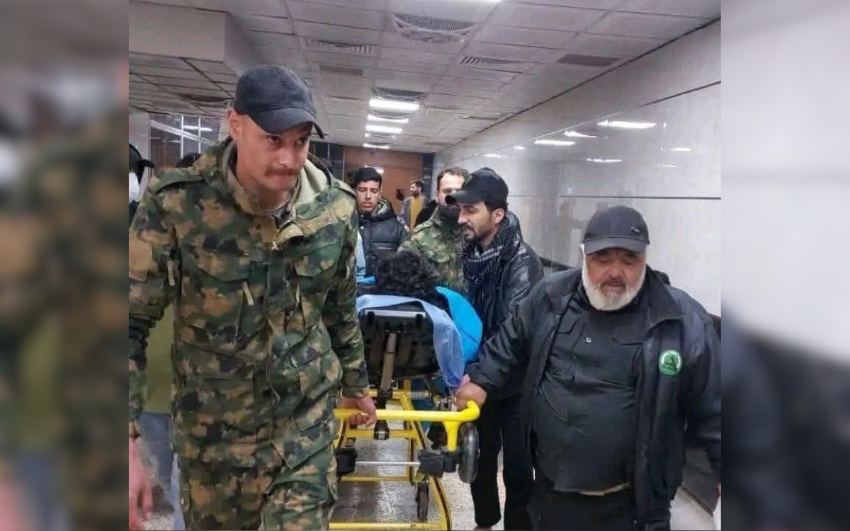 *Saldırıda yaralanan Haşdi Şabi mensupları hastaneye kaldırıldı. (Fotoğraf: @SaadSh1ingali/X)