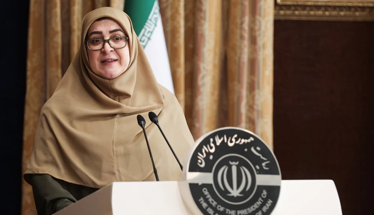 *İran Hükümet Sözcüsü Fatma Muhacirani. (Fotoğraf: IRNA)