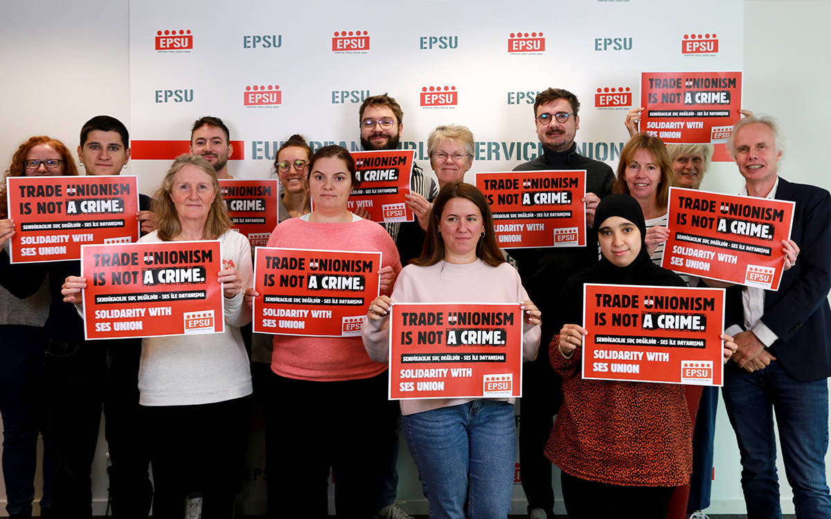 European unions call for solidarity ahead of health workers’ union members’ trial