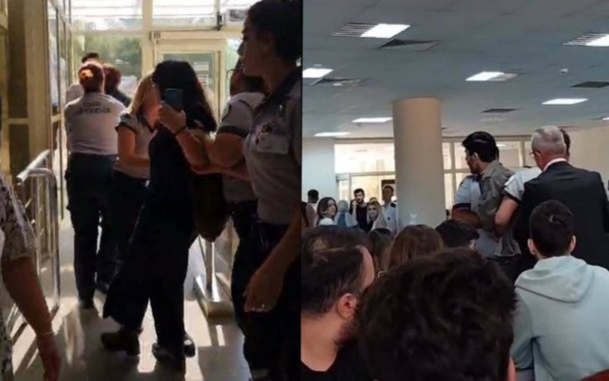 Dokuz Eylül Üniversitesi'nde yemekhane zamlarını protesto eden öğrencilere gözaltı