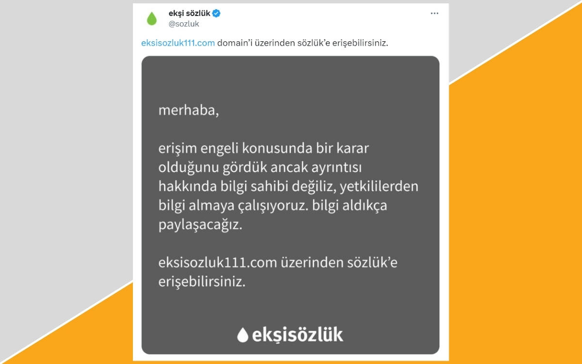 Second censorship for Ekşi Sözlük in 10 days