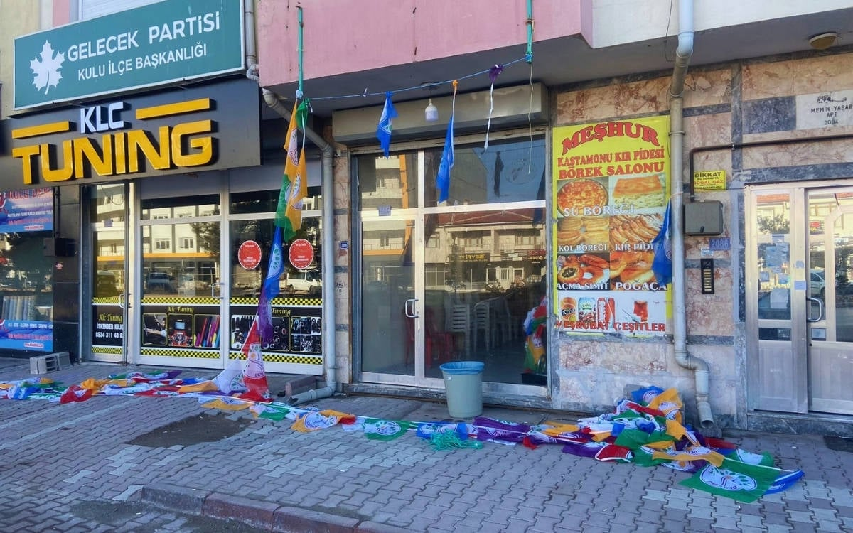 DEM Party election campaign office vandalized in Konya