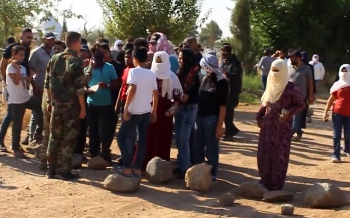 Dewriyeya hevpar a artêşa Rûsya û TSKê li Hesekê hate protestokirin