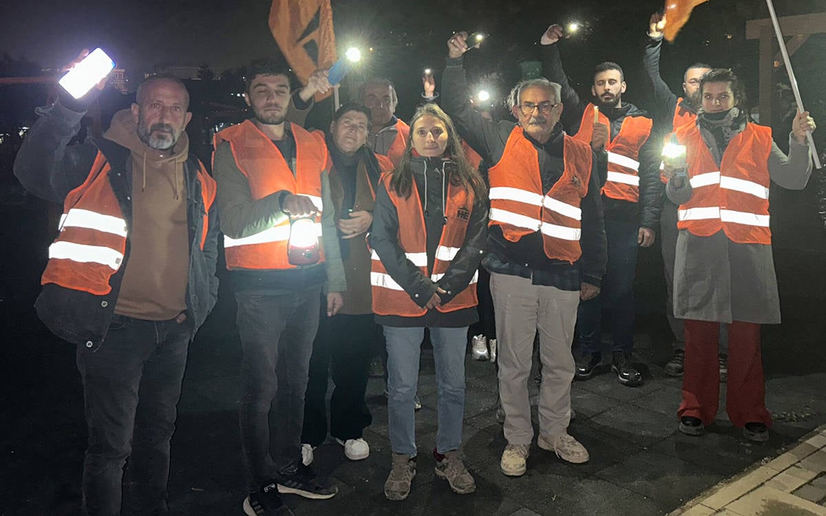 Hatay’da aydınlatma sorunu protesto edildi