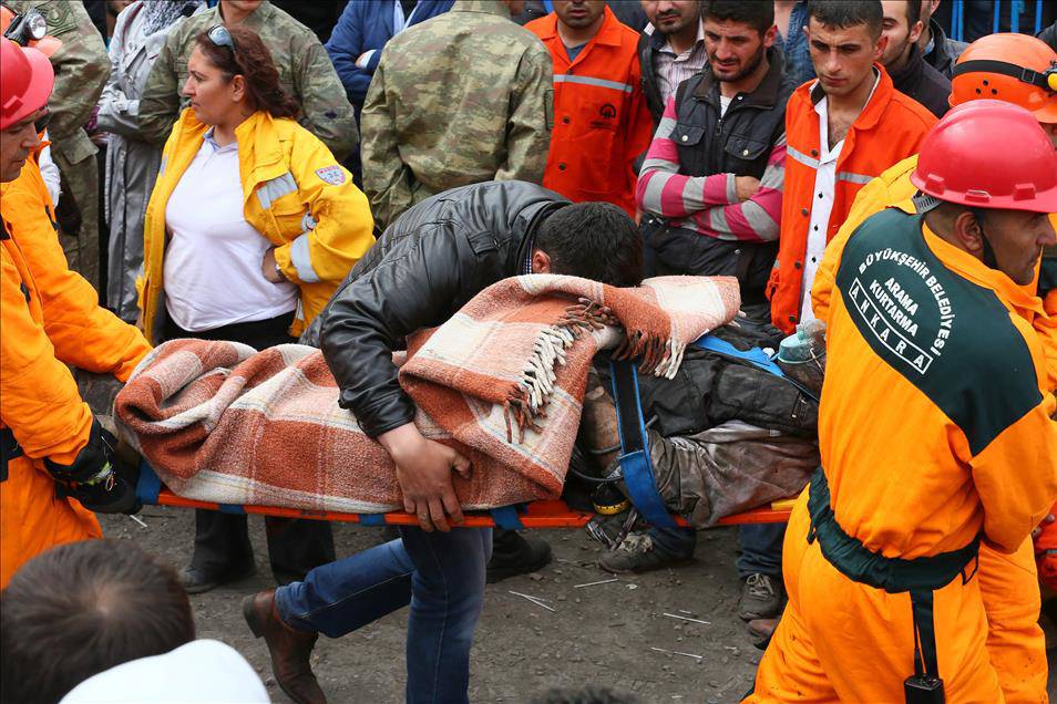 2014 Soma maden faciasından bir kare / Fotoğraf: AA