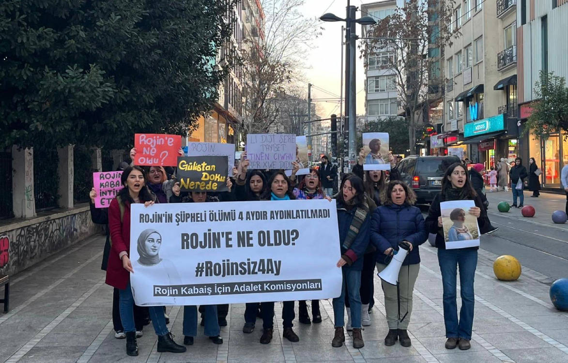 Kadınlar İstanbul'da Rojin Kabaiş için adalet talep etti