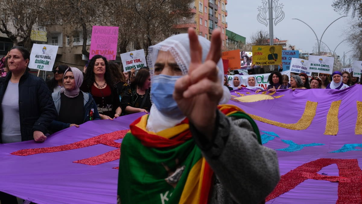 Fotoğraflarla Diyarbakır'da 8 Mart