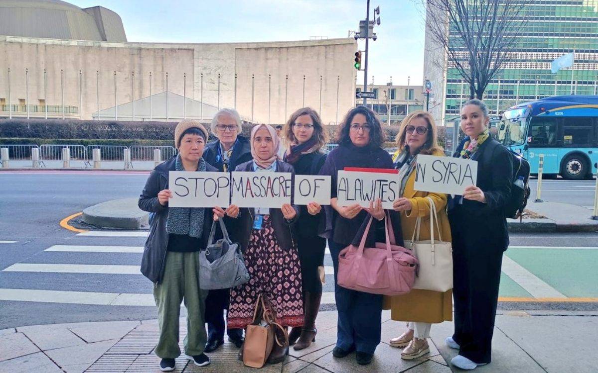 BM Kadının Statüsü toplantısında feminist sosyologlardan Suriye eylemi