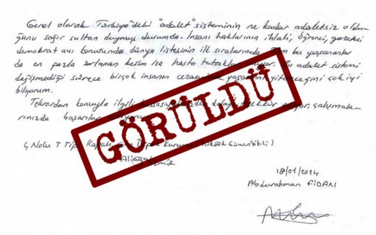 AYM: Cezaevinde görüş ve yazışma gözetimi hak ihlali