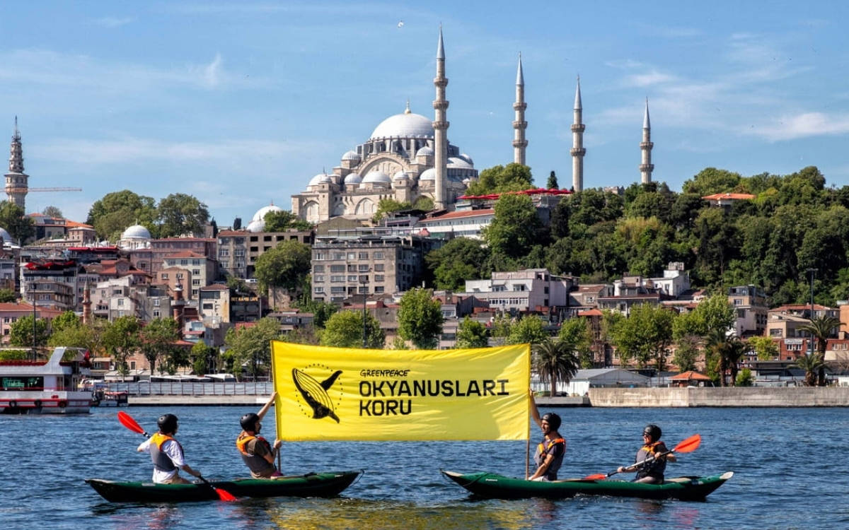 Greenpeace aktivistleri Haliç’te