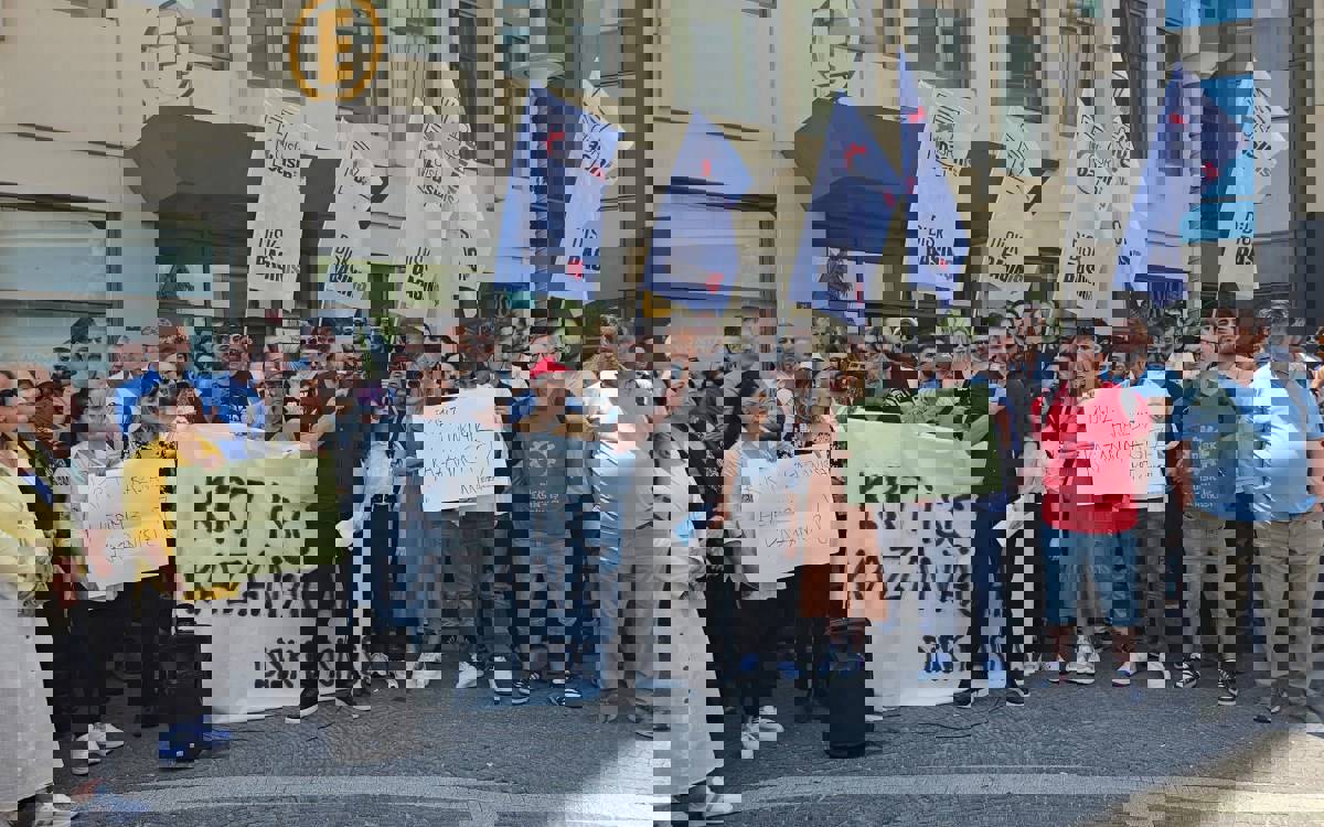 Journalists at pro-opposition TV network enter third week of protest over unpaid wages