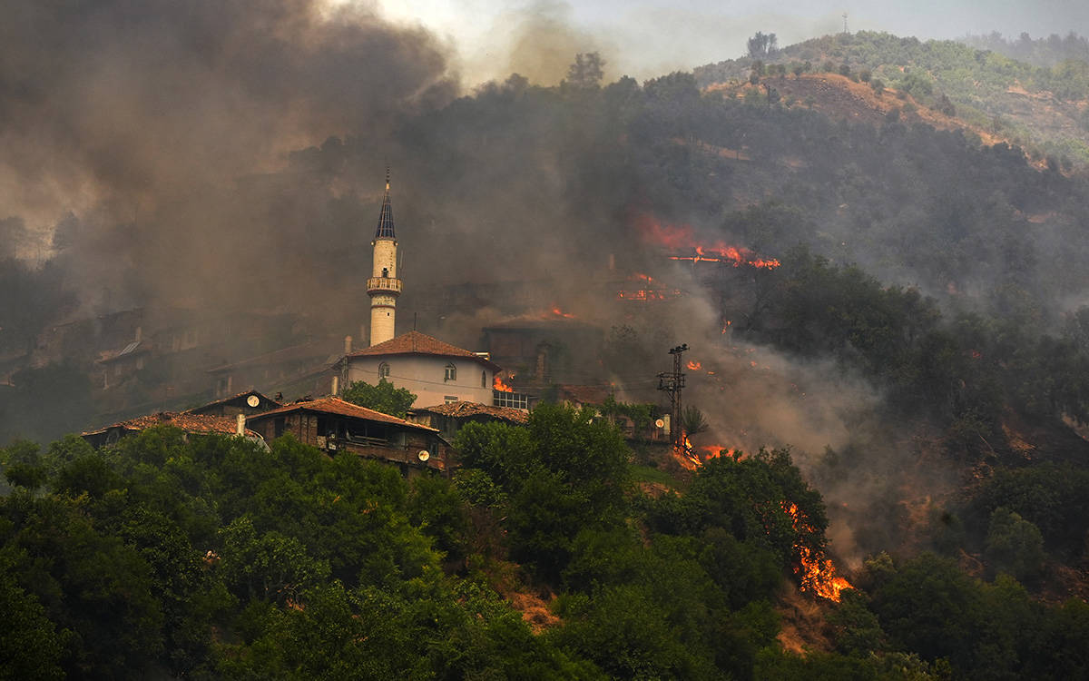 İzmir Ödemiş'te orman yangını: Bir kişi hayatını kaybetti