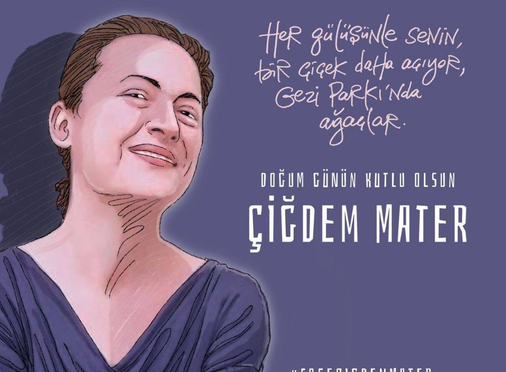 Arkadaşları doğum gününde Çiğdem Mater için özgürlük istedi