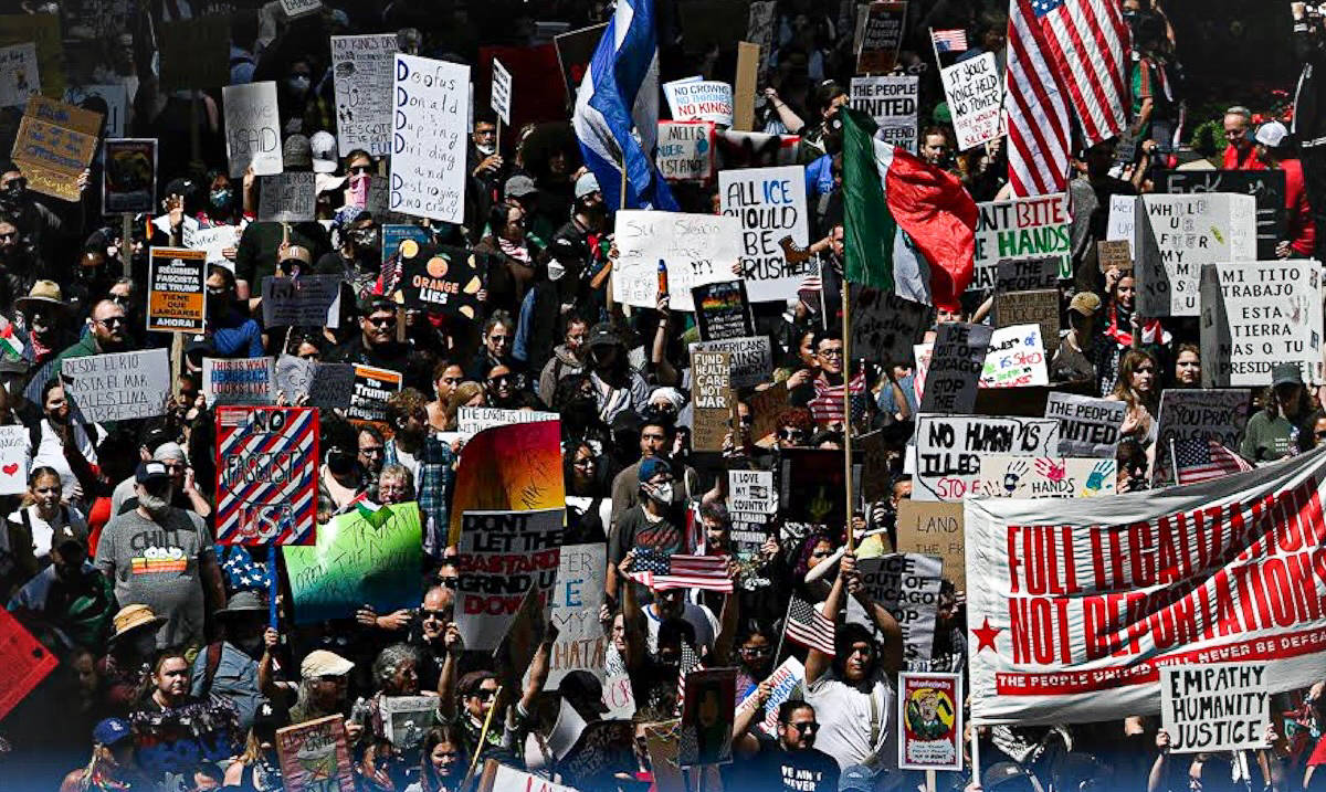 ABD: "Emek Günü"nde 10 binler Trump'ı, politikalarını ve milyarderleri protesto için sokağa döküldü